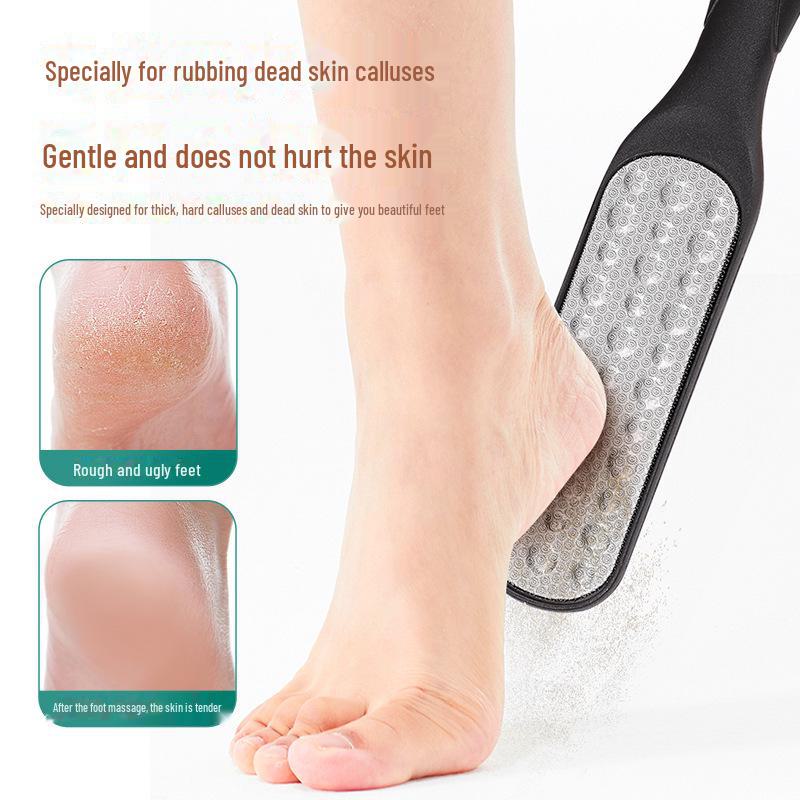 Dual-Sided Stainless Steel Foot File: Dead Skin & Callus Remover for Pedicure
