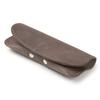 [A'sLogue] Italian Leather Eyeglasses Case, Genuine Leather, Magnetic Closure, with Nose Guard, Men's & Women's, Piombo
