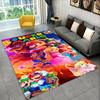 Tappeto Tappetino Gioco Cartoon M-Mario Bros per Stanza dei Giochi Camera da Letto Soggiorno Divano Decorazione Casa, Tappeto per Area Bambini Tappetino Antiscivolo Regalo