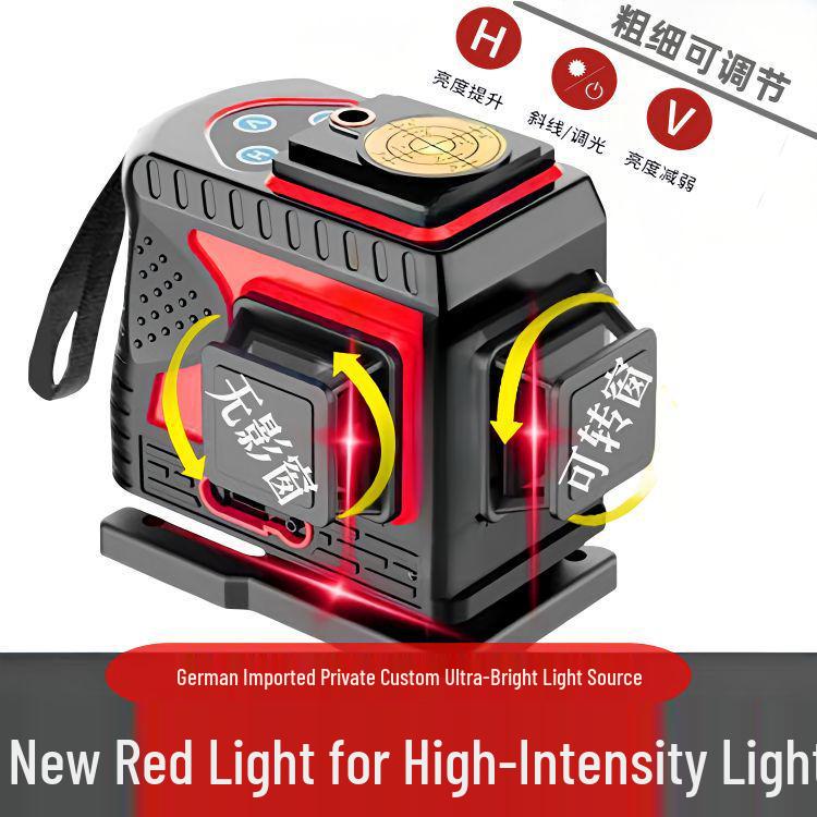 High Precision Infrared 12-Line Self-Leveling Green & Red Outdoor Laser Level