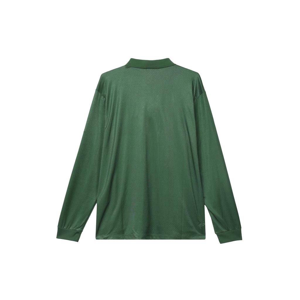 Nike Unifarben Buchstaben-Logo Print Tasche Half-Zip Pullover Langarm T-Shirt Herren Oberteile Grün FB7382-323