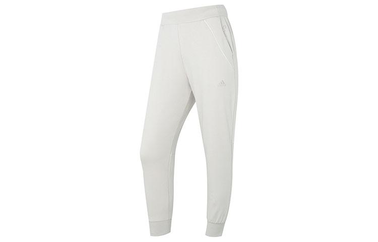 

Adidas Knitted Sweatpants Women s White Moderate Cuffed Pants HZ3002 XXL