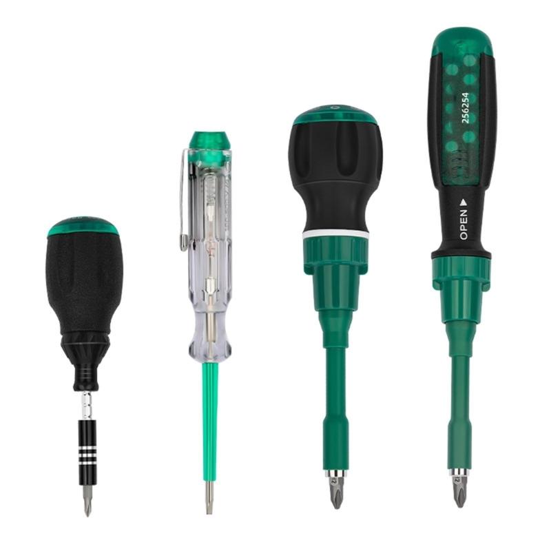 Professional Ratchet Screwdriver Kit With Assorted Specialty Bit Carbon Steel Ergonomic Grip Portable Case For DIY Projects