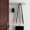 Wellenförmiger Metallwandhaken Wasserdichter an der Wand montierbarer Kleiderhaken für die Türrückseite Platzsparend Feuchtigkeitsbeständiger Schlüsselhakenständer Handtücher