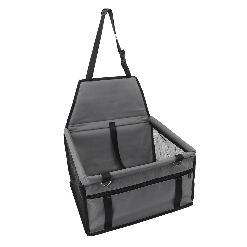 Pet Car Seat Oxford Cloth Water Proof Coating Non Slip Backing Dog Safety Seat with Adjustable Belt