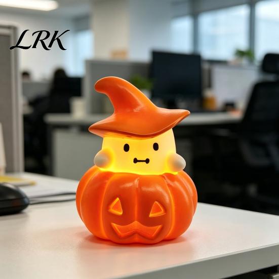 Halloween Night Light 1/3Pcs Pumpkin Ghost Light, Spooky LED Bedside Lamp, Battery Operated Mini Table for Bedroom Party