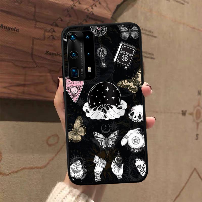

Чехол для телефона с изображением ведьм и луны Таро для ведьм и уиджи для Huawei P50 P40 E P30 P20 Pro P10 Lite P Smart Y6 Nova3E Honor10 HuaweiMate20lite