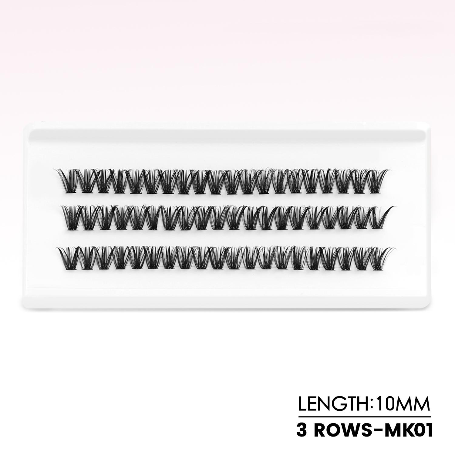 

WOSHEER Self Adhesive Lash Clusters Pre glued Eyelash Clusters No Glue Needed Lashes Wispy Eyelash extensions Individual Lashes