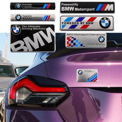 Pro Bmw E46 E36 G20 E90 E60 F30 F10 E39 X1 M Performance 3D Hliníková Samolepka na Styling Auta Dekorace Karoserie Víka Zavazadlového Prostoru Obtisk Příslušenství