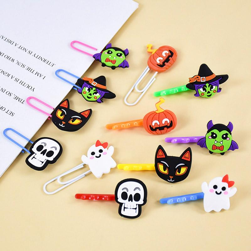 Halloween Kids Toys Favors Bracelets Ghost Pumpkin Wristband Hairclip Rubber Rings Halloween Birthday Party Gifts Pinata Filler