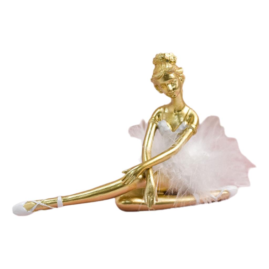 Elegante Ballerina Statue Harze Ballerinen Mädchen Dame Figur Ornament für Wohnzimmer Schlafzimmer Tischdekoration