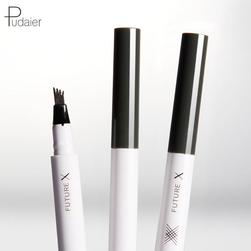 Pudaier Liquid Canister Brow Pencil Four Fork Head Color Brow Pencil Anti-splash Three-dimensional Color Wild Eyebrow Pencil