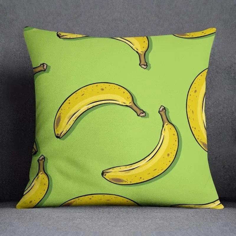 Strawberry Print Throw Pillowcase Peach Skin Red Fruit Cushion Cover Living Room Couch Bedroom Decor Aesthetic Home Accessory