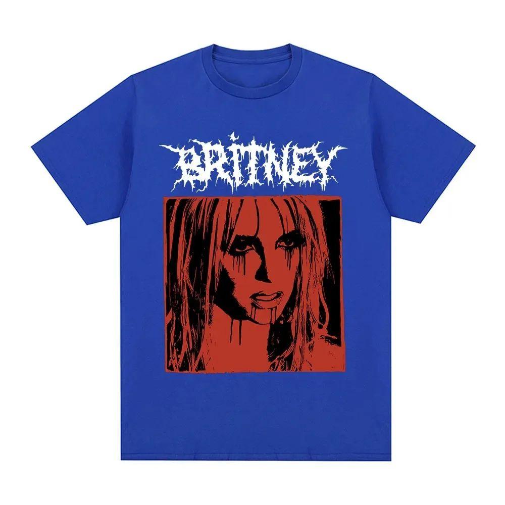 2026 Summer Britney Spears Metal Rock Graphic Tshirt Unisex Unisex Fashion Hip Hop Breathable Short Sleeve Tee Oversized Y2k