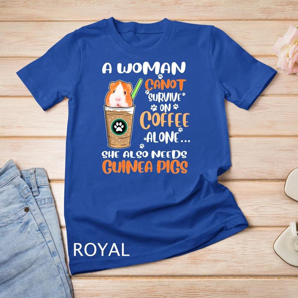 Womens Funny Coffee Guinea Pigs Woman T-shirt Unisex T-shirt 8 2XL