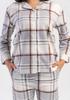 Piżama Damska Polarowa Xxl Vienetta Długie Spodnie I Długi Rękaw Rozpinana