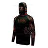 HUK Pesca Maschera con Cappuccio Abbigliamento Outdoor Uomo Manica Lunga Traspirante UPF50 + Maglietta