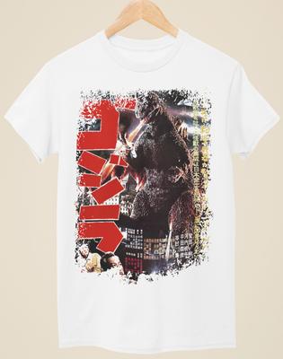 Godzilla (1954) - Japanisches Filmposter Inspiriertes Unisex Weißes T-Shirt Unisex T-Shirt
