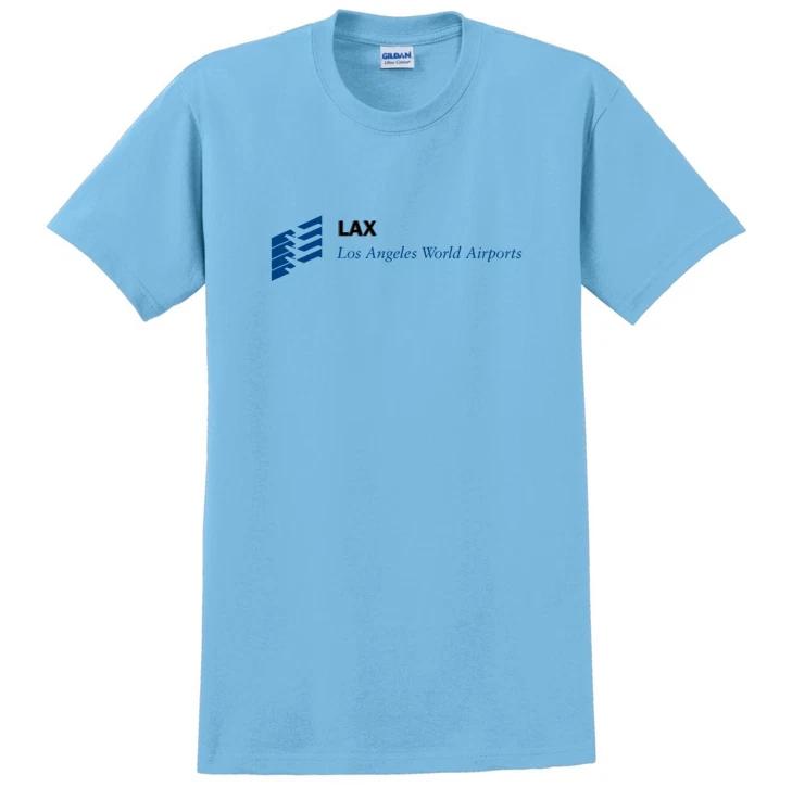 

LAX Tee Shirt Los Angeles World Airports California West Coast Sky Blue T-Shirt XL