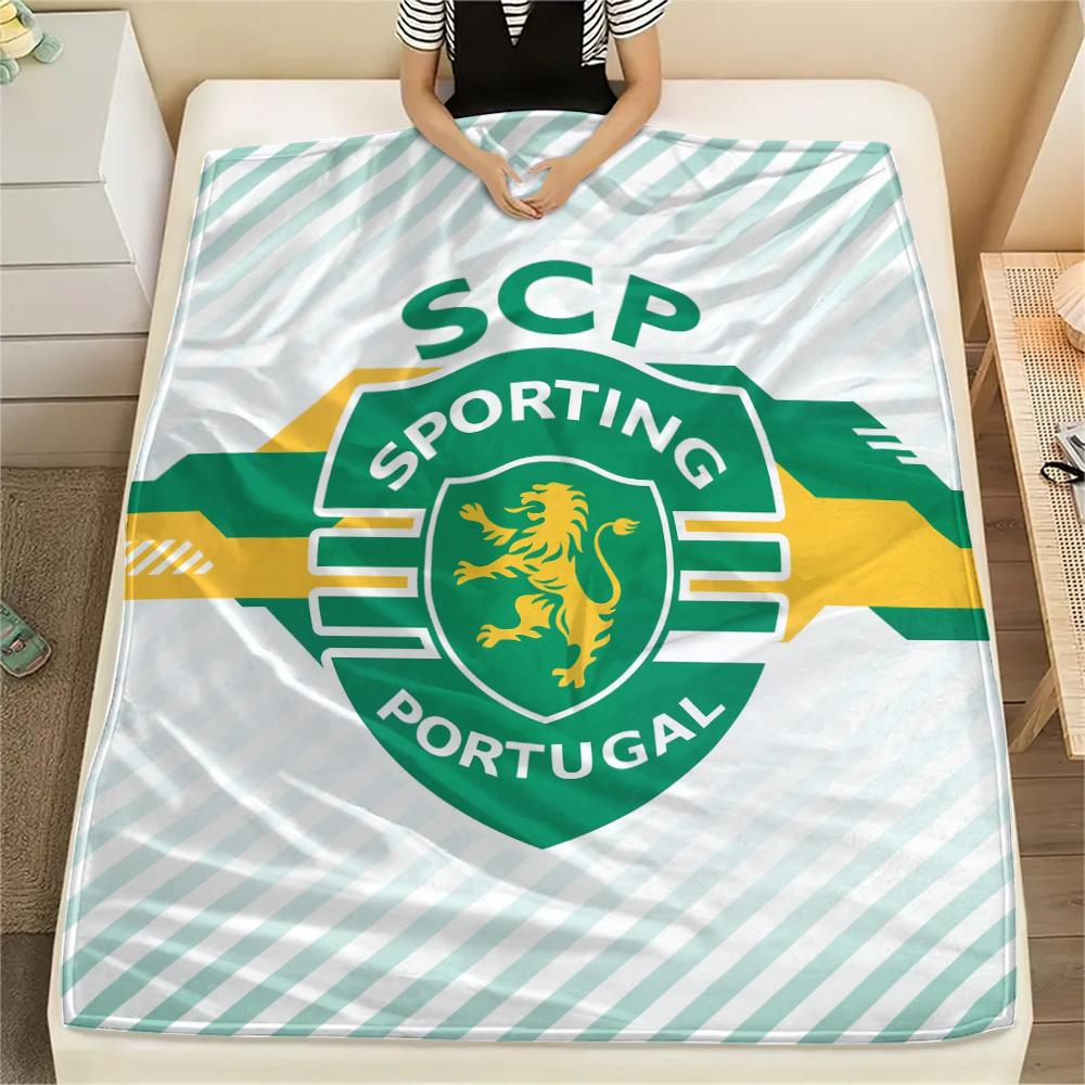 

Sporting CP Print Flannel Blanket, High quality Comfortable for All Seasons, Home Decor, Warmth and Comfort 130cm x 150cm