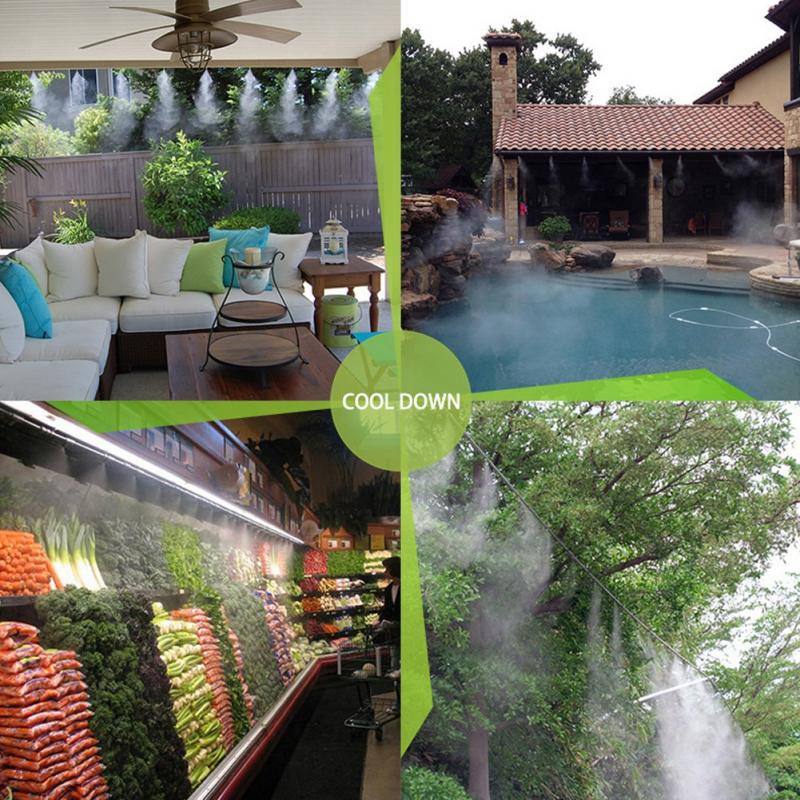 10ks nastavitelné mosazné postřikovací hlavice zavlažování zavlažovací tryska