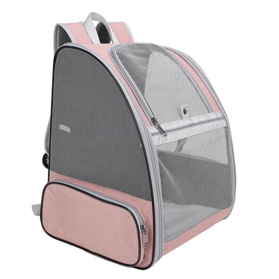 Σακίδιο Μεταφοράς Γάτας Φορητό Μεταφορέας Κατοικίδιων για Μεσαίο Μικρό Σκύλο Γάτα Έως 5 κιλά Αεριζόμενο Διχτυωτό Μεταφορέας Ταξιδιού Σκύλου για Πεζοπορία, Βόλτα, Εξωτερική Χρήση