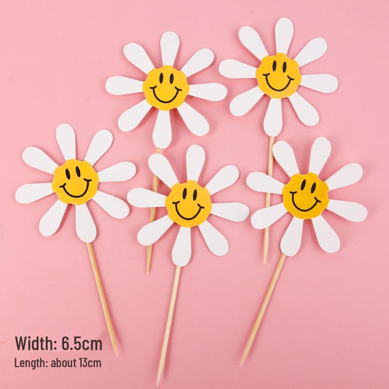 Sushi Cartoon Cupcake Toppers & Ice Cream Flag Picks for Happy Birthday Desserts