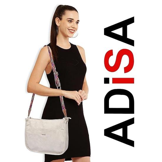 ADISA trendy hobo shoulder handbag for women and girls with crossbody sling belt (AD4082)
