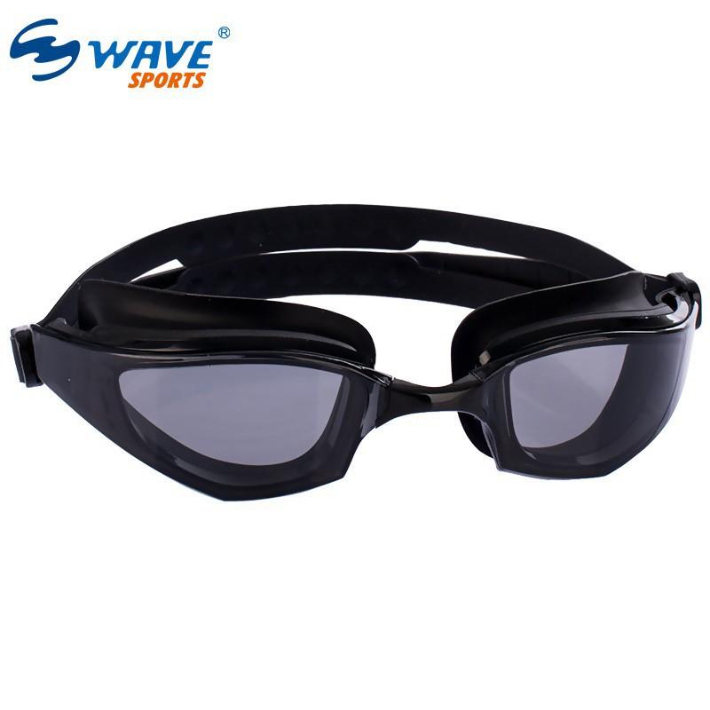 Big Frame Swimming Goggles Mirror Coated Racing чёрный