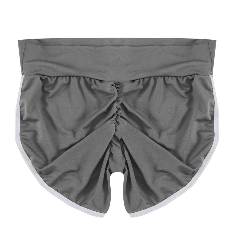 Women's Sexy Workout Yoga Gym Shorts Summer High Waisted Stretch Soft Dolphin Short Pants