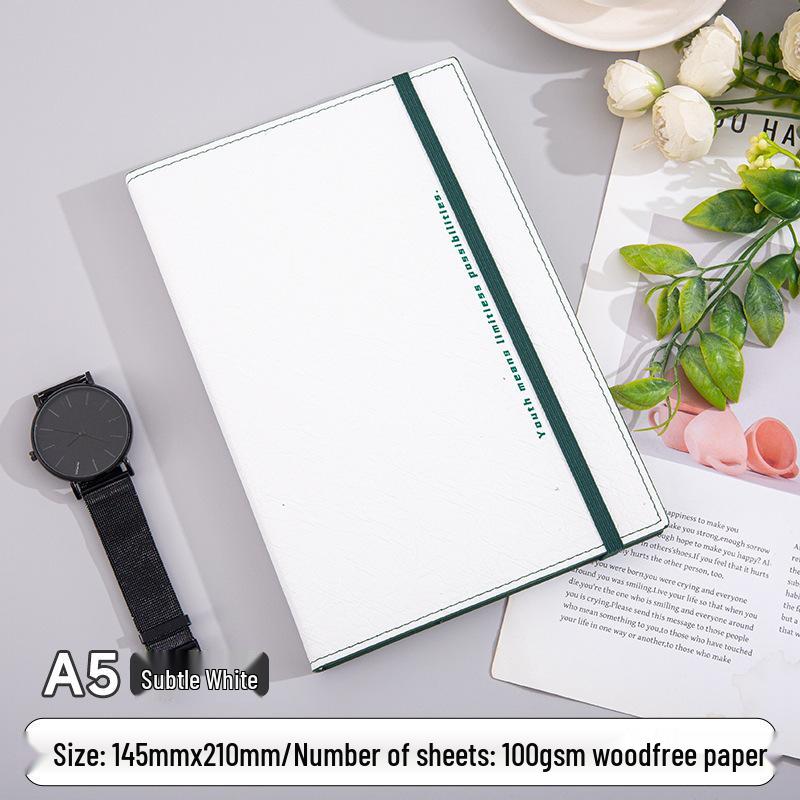 Minimalist Rope-Bound Hardcover Notebook - Customizable Logo for Office or Business Use