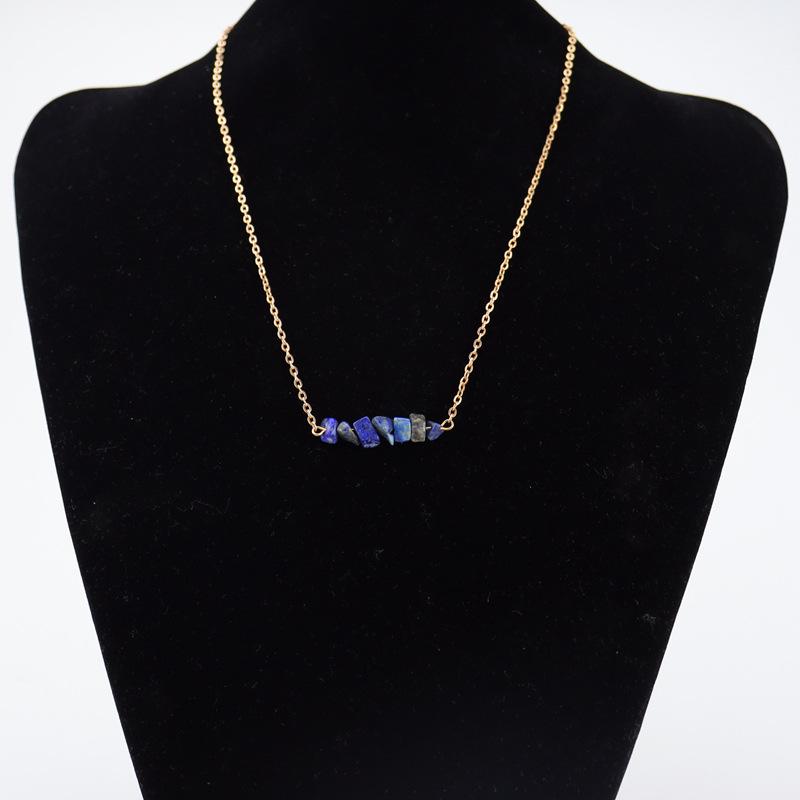 

Bohemian Natural Gravel Necklace Women S Necklace Jewelry Fashion N50 ляпіс-лазур кольору
