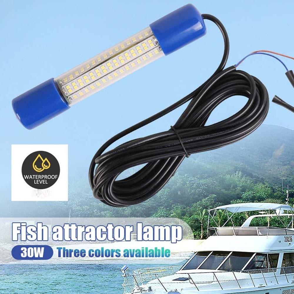 Portable Underwater Fishing Light 180 Beads Submersible Boat Lamp Lures Finder Lamp  Attracts Krill