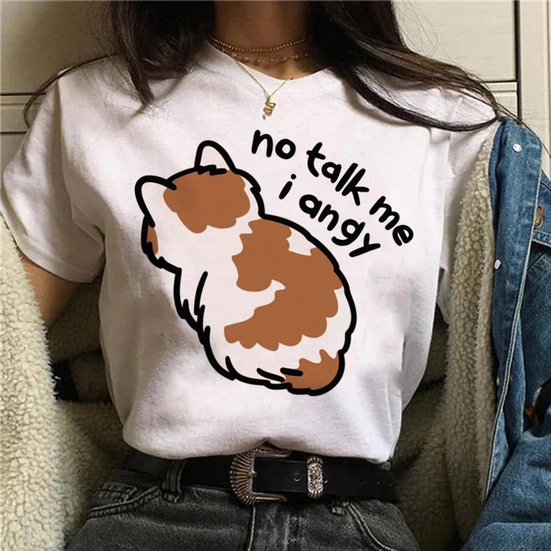 Kawaii Cat Tarot Cute Shirt Fashion Top Female O-neck Tees Short Sleeve Tee Shirt Femme Summer Women Tshirts