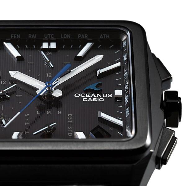 Casio Pánské čtvercové hodinky OCEANUS OCW-T5000B-1AJF [OCEANUS CLASSIC LINE] černé titánové analogové