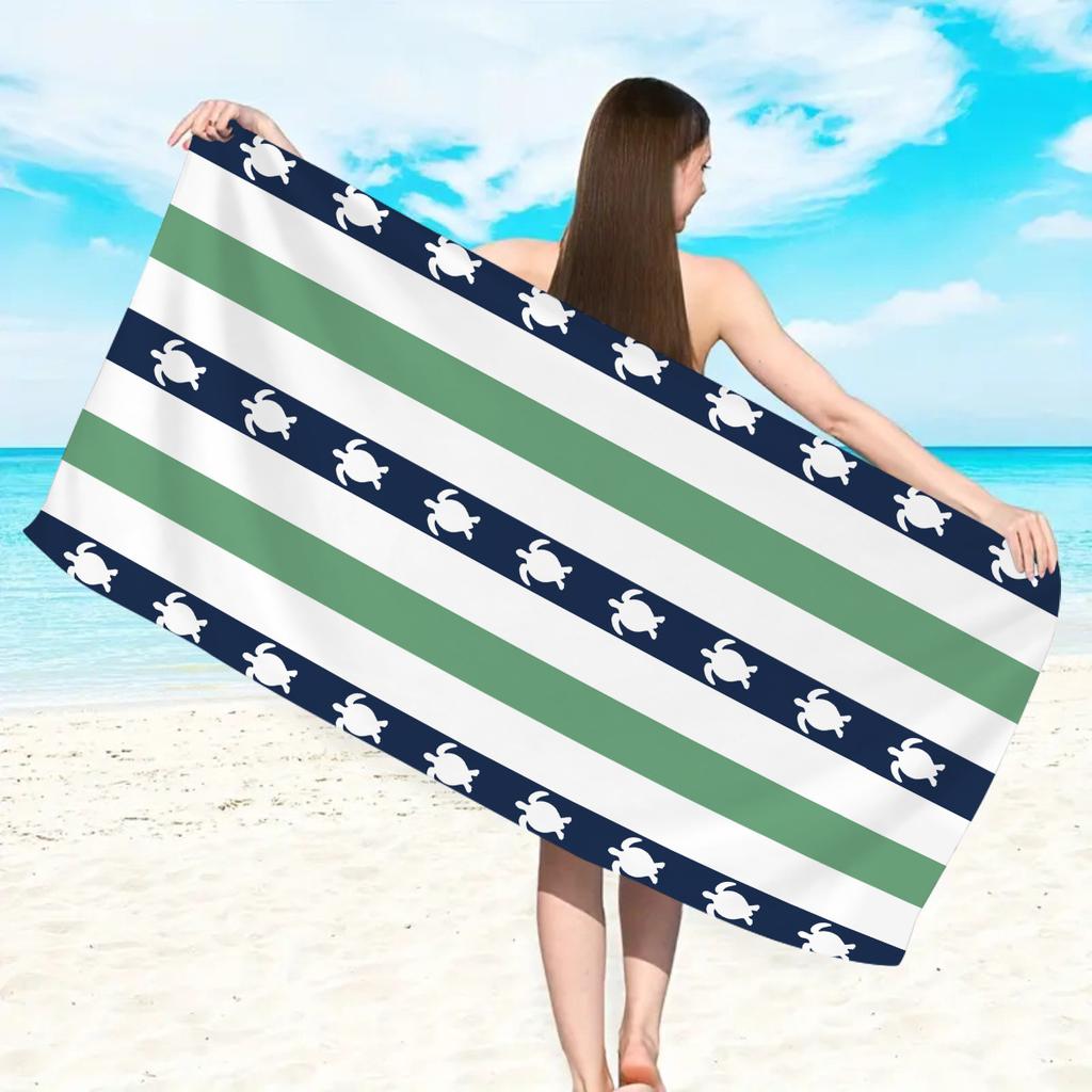 Vibrant Retro Wavy Stripe Beach Towel Soft Quick Dry Breathable Lightweight Comfortable Towel Travel Pool Essentials