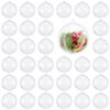 Transparent Christmas Baubles - Twiddlers - 48 Pieces - 6 Cm - Personalized Decoration - Diy