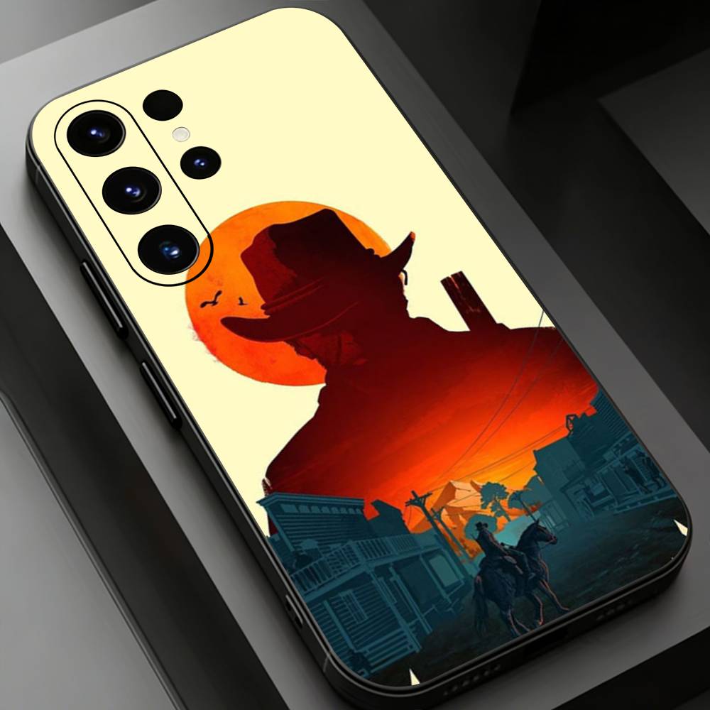 Red D-Dead R-Redemption  Phone case for Samsung Galaxy S24,25,26,23 22,21,S20 Plus Ultra FE soft fundas cases