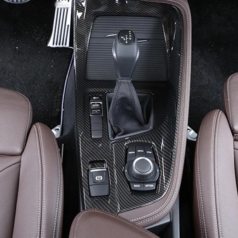 Car Central Control Gear Panel Cover Multimedia Panel Frame Side Trim Decoration Protection Fit For BMW X1 F48 X2 F47 2016-2022