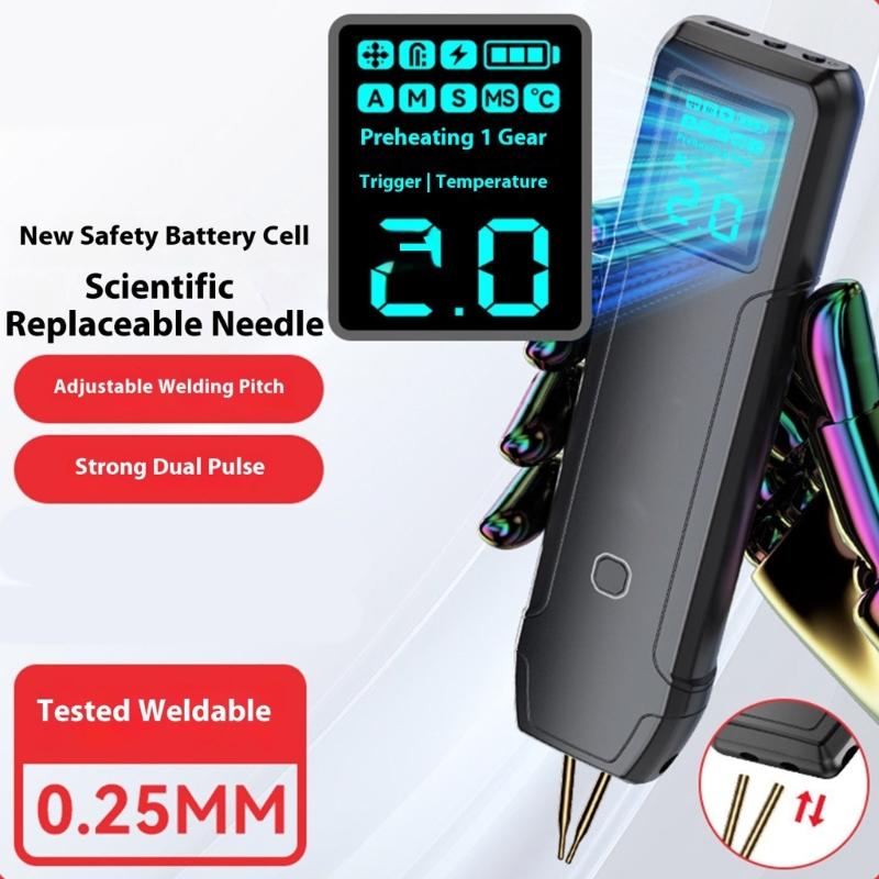 Spots Welding Machine Adjustable 0.5-3mm Electrode Gaps Automatic Manual Modes For Battery Electronics Hardware Repairs