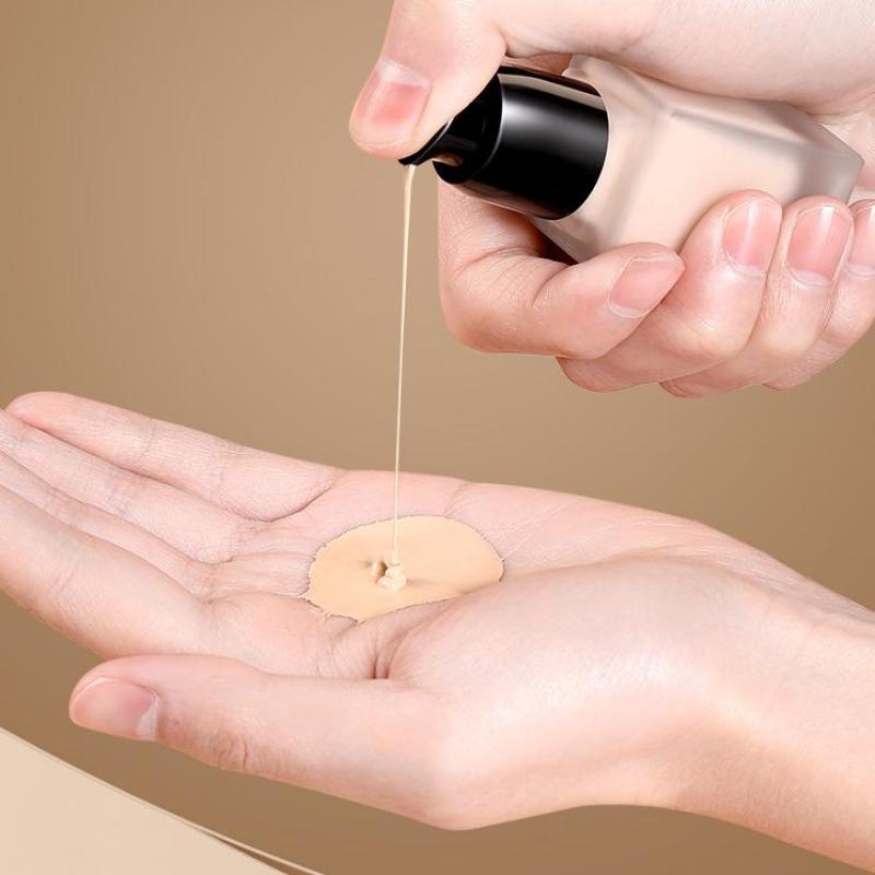 15/30ml Empty Pump Bottle Makeup Transparent Square Refillable Bottle Glass Liquid Foundation Container Portable Pump Bottle
