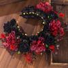 Gothic Bridal Hair Band Realistic Flower Headband For Medieval Fantasy Wedding Cosplay Event Hiar Decoration