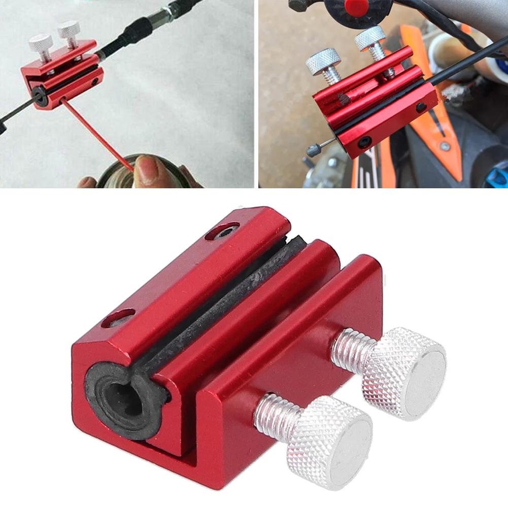 Motorcycle Throttle Clutch Brake Cable Tool Lubrication Wire Oiler Brake ATV Aluminium Cable Lube Tool Motorbike Brakes Part