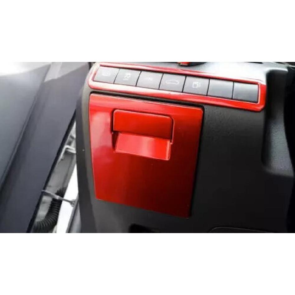 2018- For Toyota Camry Trim Glossy Red Left Driver Storage Box Handle Frame