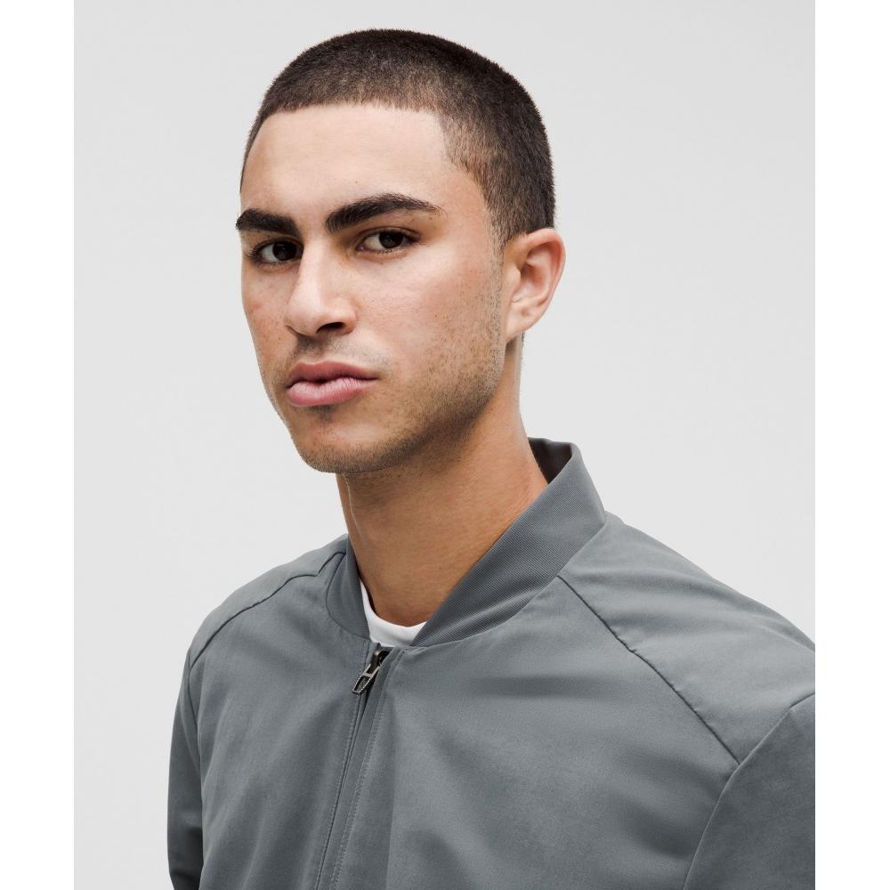 Lululemon Switch Over Bomber Jacket Oil Grey
