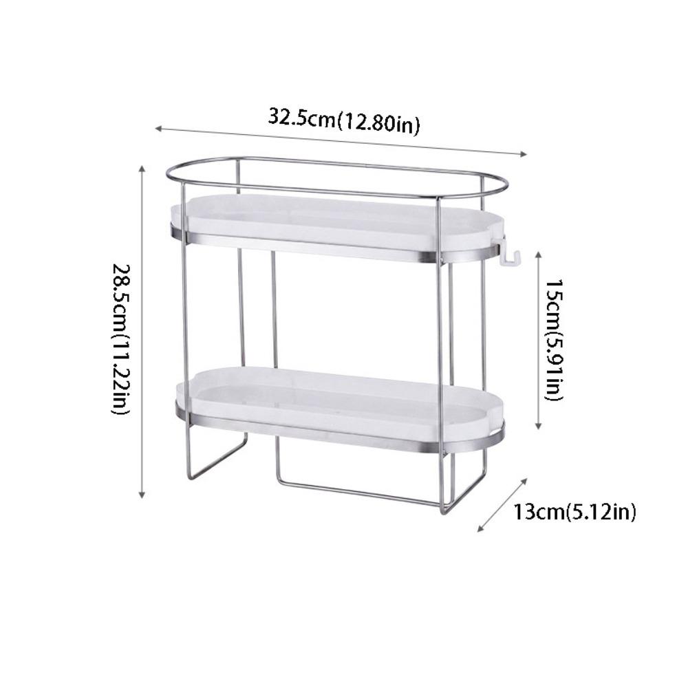 Stainless Steel Storage Rack Multifunctional Bathroom Shelf Toilet Rack Bathroom Storage