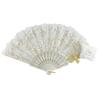 LED Luminous Lace Rose Folding Dance Fan - Chinese Style Wedding Accessory