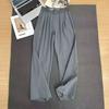 Womens High Waist Straight Leg Woven Casual Pants Reflective Print Daily Wear