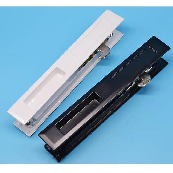 Glass Sliding Door Locks Aluminum Alloy Invisible Lock Patio Kitchen Living Room Bathroom Double Hook Lock Furniture Hardware