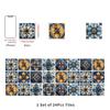 24PCS Multicolor Tile Decorative Decals Self-Adhesive Artistic Pattern Wall Sticker Interior Decor Peel Stick Tile Wall Decal